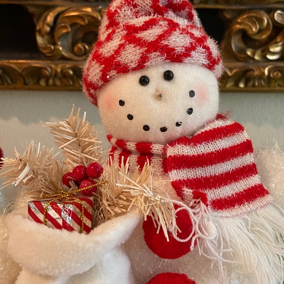 Christmas snowman decorations set of 4 - Picture 6 of 7